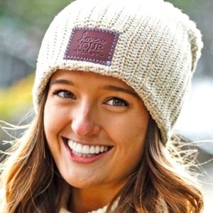 Love Your Melon Tan Speckled Slouchy Beanie